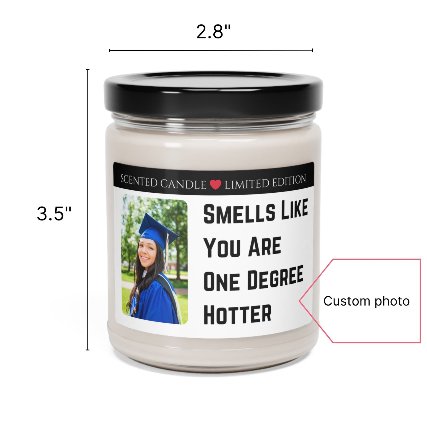 Personalized Jar Candles For Graduates, Graduation Gift