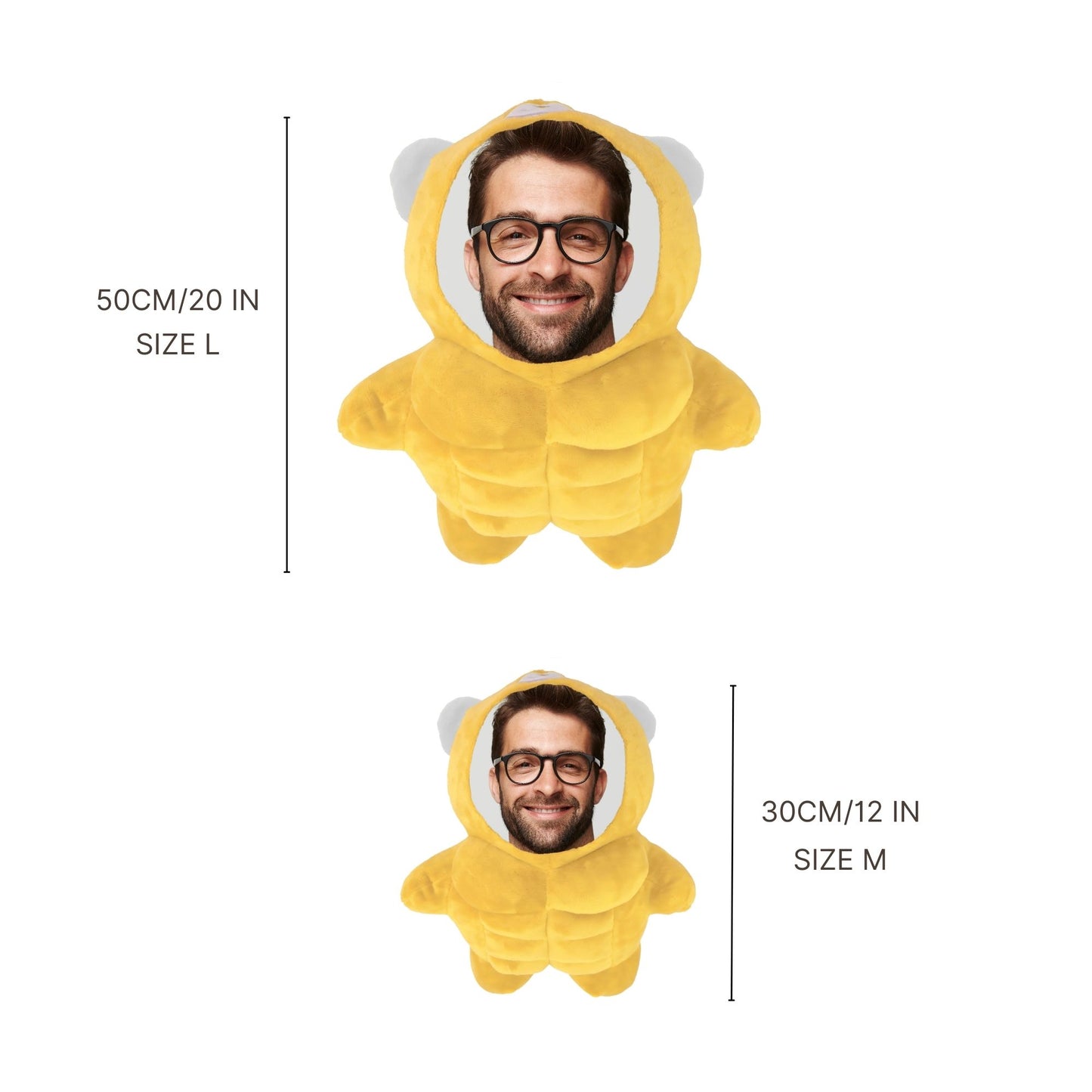 Custom Funny Face Plushie Bear